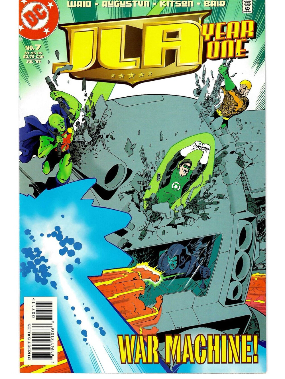 JLA Year One #7 1998 DC Comics Comic Book Direct Edition